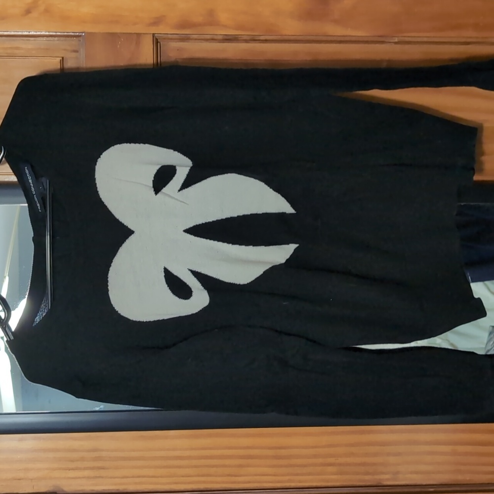 Black bow sweater